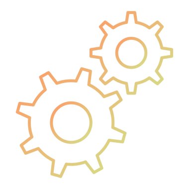 dişli simgesi vektör illüstrasyonu