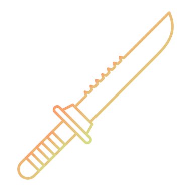 kılıç simgesi vektör illüstrasyonu