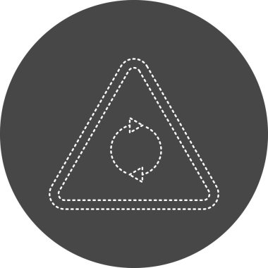 vector illustration of Roundabout  modern icon