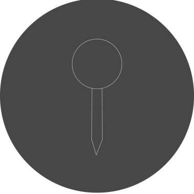 pin simgesi, vektör illüstrasyonu basit tasarım