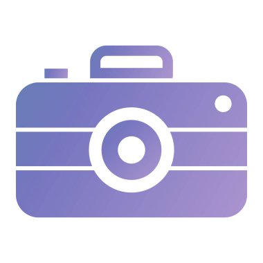 Kamera. Web simgesi basit illüstrasyon