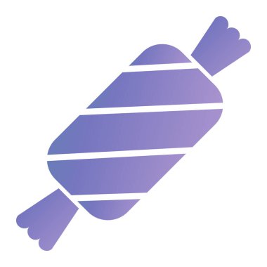 vector illustration of a purple and white ice cream