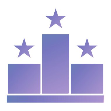 Podyum ikon vektör illüstrasyonu