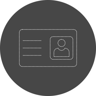 Kartvizit simgesinin vektör illüstrasyonu