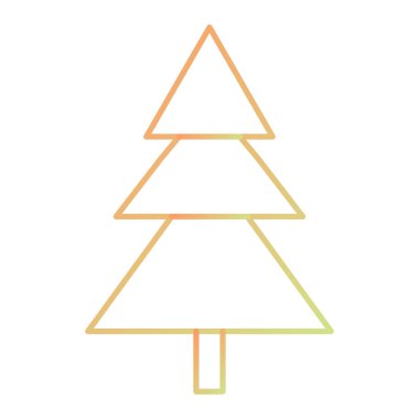 Çam ağacı simge vektör çizim