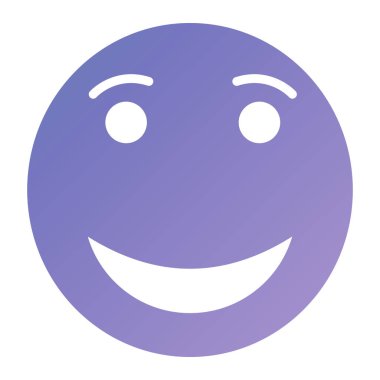 gülen yüz simgesi ikon vektör illüstrasyon tasarımı