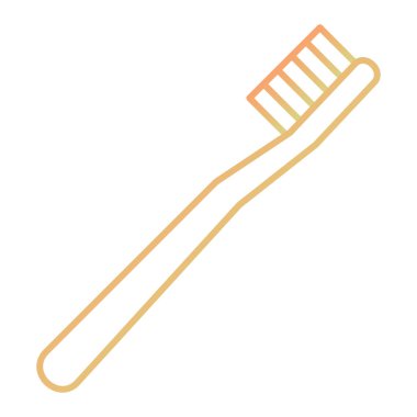 toothbrush. web simple icon illustration