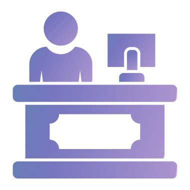 Masa. Web simgesi basit illüstrasyon