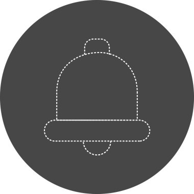 Basit çan simgesinin vektör illüstrasyonu