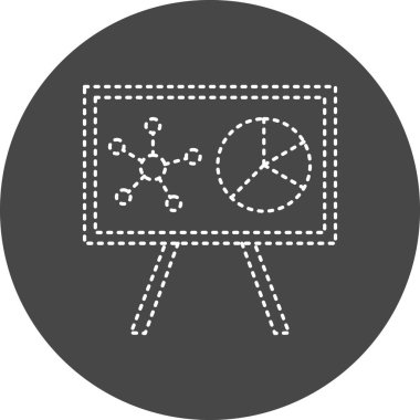 Sunum Simgesi Vektör illüstrasyonu