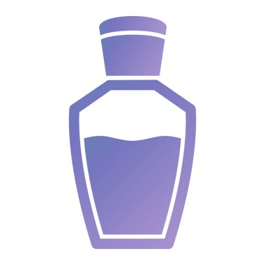 bottle icon. outline illustration of perfume vector design. isolated on white background