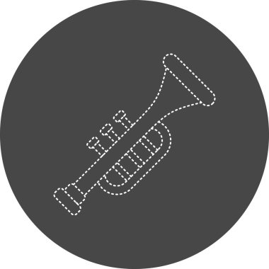 Trompet simge vektör çizim