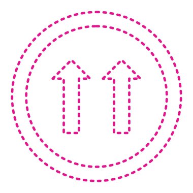 Yol simgesi vektör illüstrasyonu