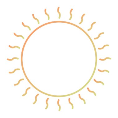 Güneş Simgesi Vektör illüstrasyonu