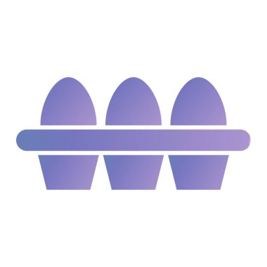 Yumurta ikonu vektör illüstrasyonu