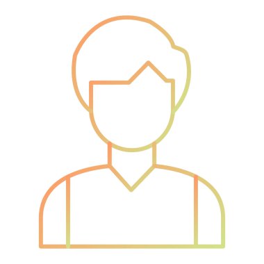 avatar. Web simgesi basit illüstrasyon