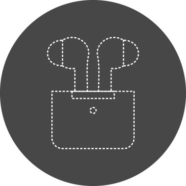 Bir torba simgesinin vektör illüstrasyonu