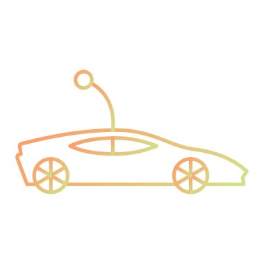 araba simgesi vektör illüstrasyonu