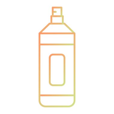 Bir şişe su ikonunun vektör çizimi