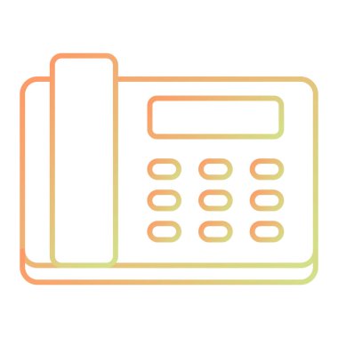 Telefon simgesi vektör illüstrasyonu