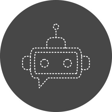 vector illustration of Chatbot modern icon