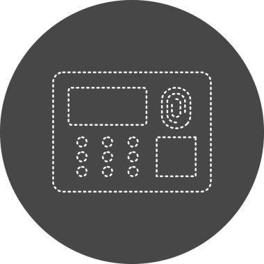 Fingerprint Access web icon simple illustration