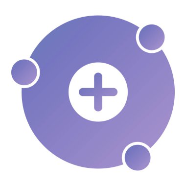 Modern b 'nin vektör çizimi tıbbi simge eksikliği