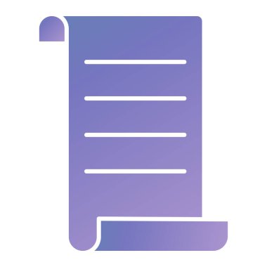 Belge. Web simgesi basit illüstrasyon