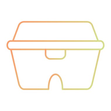 Bir alışveriş poşeti simgesinin vektör çizimi