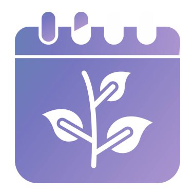 Takvim simgesi, vektör çizimi