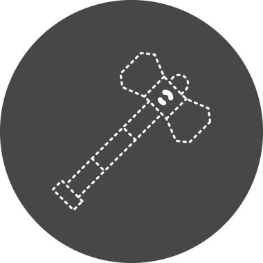 vector illustration of seo modern icon. Hammer