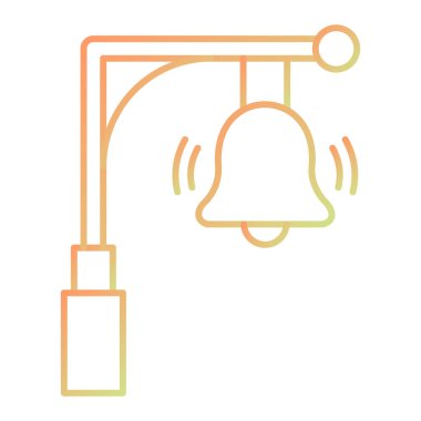 Çan simgesi vektör illüstrasyonu