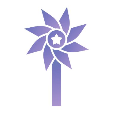 çiçek simgesi vektör illüstrasyonu