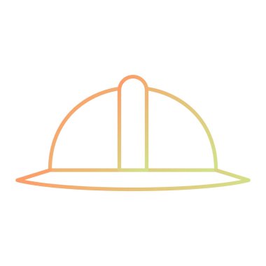 Kask simgesi vektör illüstrasyonu