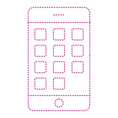 dotted line halftone dots icon vector illustration design