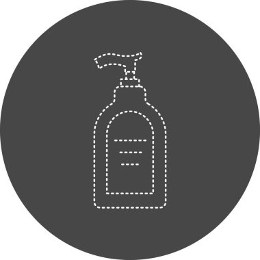 Bir şişe simgesinin vektör illüstrasyonu