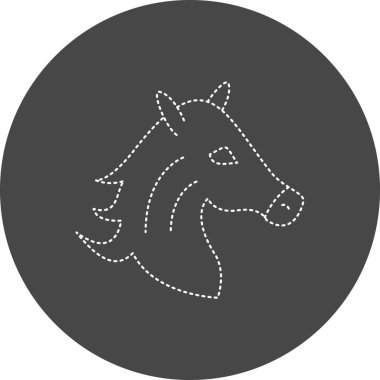 At simgesinin vektör illüstrasyonu