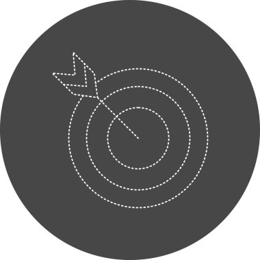 target circular icon, vector illustration