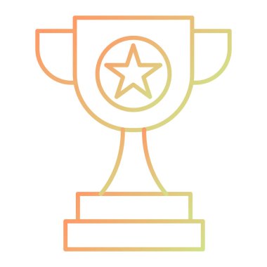 kupa simgesi vektör illüstrasyonu