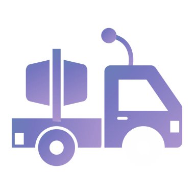 Kamyon. Web simgesi basit illüstrasyon