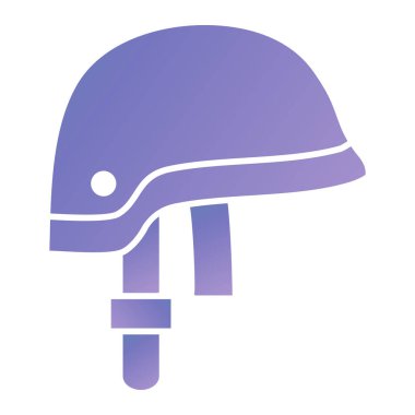 Kask ikonu. Web için polis arabası vektör simgelerinin basit çizimi