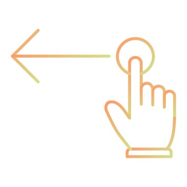 hand pointing with finger cursor icon. thin line illustration of mouse vector icons for web design