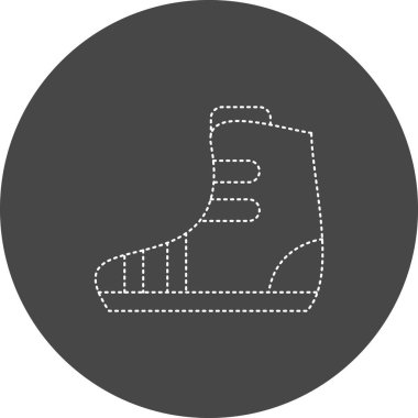 Ayakkabı simgesinin vektör illüstrasyonu