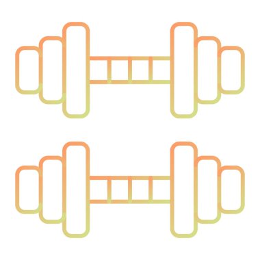 dumbbells. web simple icon illustration