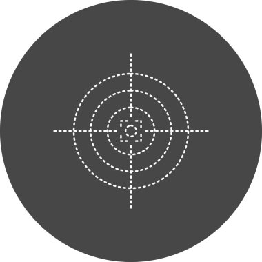 target circular icon, vector illustration