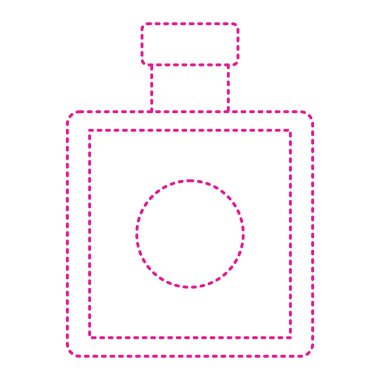 perfume bottle icon. outline illustration of suitcase vector icons for web