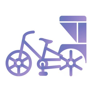 bisiklet ikonu vektör illüstrasyonu