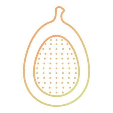 Taze meyve ikonu. vektör illüstrasyonu