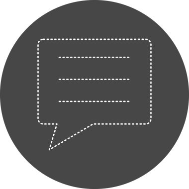 chat web icon simple illustration 