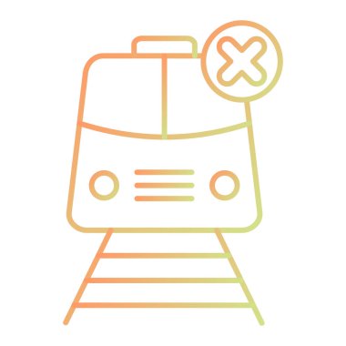 tren simgesi vektör illüstrasyonu